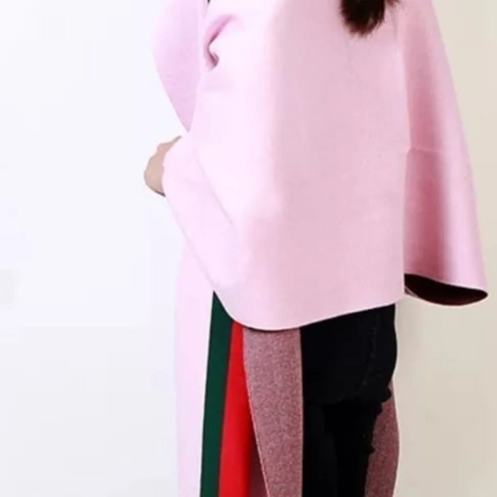 Pink- Stylish Warm Cashmere/Shawl for women - Picture 4 of 7